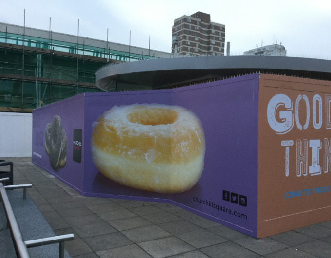 Churchill Square Extenal Kiosk hoardings
